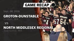 Recap: Groton-Dunstable  vs. North Middlesex Regional  2016