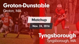 Matchup: Groton-Dunstable vs. Tyngsborough  2016