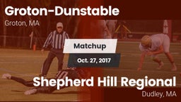 Matchup: Groton-Dunstable vs. Shepherd Hill Regional  2017