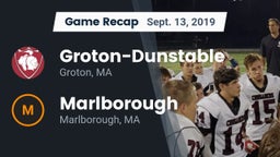 Recap: Groton-Dunstable  vs. Marlborough  2019