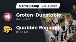 Recap: Groton-Dunstable  vs. Quabbin Regional  2019