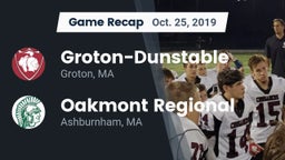 Recap: Groton-Dunstable  vs. Oakmont Regional  2019