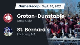 Recap: Groton-Dunstable  vs. St. Bernard's  2021