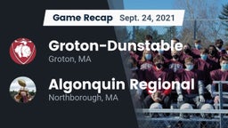 Recap: Groton-Dunstable  vs. Algonquin Regional  2021