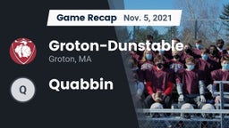 Recap: Groton-Dunstable  vs. Quabbin 2021