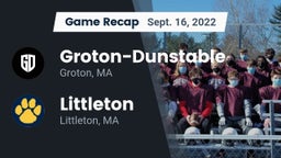 Recap: Groton-Dunstable  vs. Littleton  2022