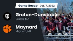 Recap: Groton-Dunstable  vs. Maynard  2022