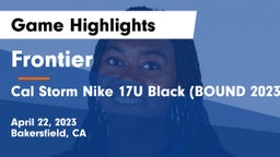 Frontier  vs Cal Storm Nike 17U Black (BOUND 2023) Game Highlights - April 22, 2023