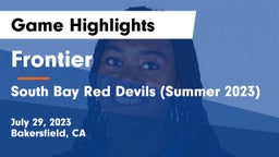 Frontier  vs South Bay Red Devils (Summer 2023) Game Highlights - July 29, 2023