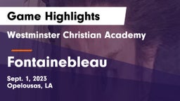 Westminster Christian Academy  vs Fontainebleau  Game Highlights - Sept. 1, 2023