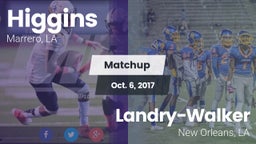 Matchup: Higgins vs.  Landry-Walker  2017