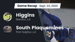 Recap: Higgins  vs. South Plaquemines  2020