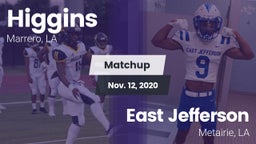 Matchup: Higgins vs. East Jefferson  2020