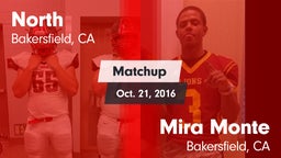 Matchup: North vs. Mira Monte  2016