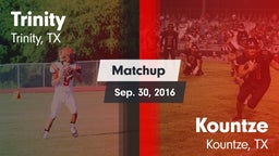 Matchup: Trinity vs. Kountze  2016