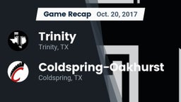 Recap: Trinity  vs. Coldspring-Oakhurst  2017