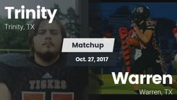 Matchup: Trinity vs. Warren  2017