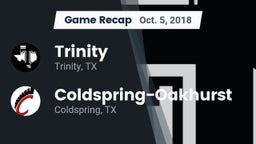 Recap: Trinity  vs. Coldspring-Oakhurst  2018