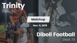 Matchup: Trinity vs. Diboll Football 2018