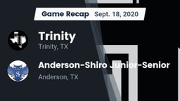 Recap: Trinity  vs. Anderson-Shiro Junior-Senior  2020