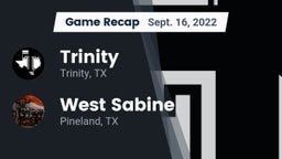 Recap: Trinity  vs. West Sabine  2022