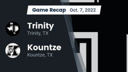 Recap: Trinity  vs. Kountze  2022