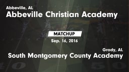 Matchup: Abbeville Christian  vs. South Montgomery County Academy  2016