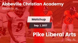 Matchup: Abbeville Christian  vs. Pike Liberal Arts  2017