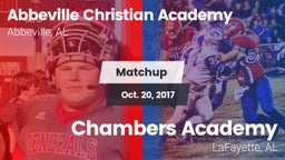 Matchup: Abbeville Christian  vs. Chambers Academy  2017