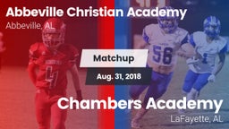 Matchup: Abbeville Christian  vs. Chambers Academy  2018