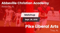Matchup: Abbeville Christian  vs. Pike Liberal Arts  2018