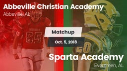 Matchup: Abbeville Christian  vs. Sparta Academy  2018