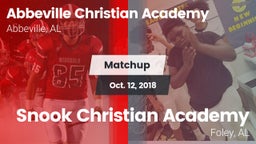 Matchup: Abbeville Christian  vs. Snook Christian Academy 2018