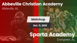 Matchup: Abbeville Christian  vs. Sparta Academy  2019