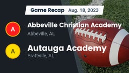 Recap: Abbeville Christian Academy  vs. Autauga Academy  2023