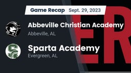 Recap: Abbeville Christian Academy  vs. Sparta Academy  2023