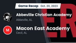 Recap: Abbeville Christian Academy  vs. Macon East Academy  2023