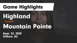 Highland  vs Mountain Pointe Game Highlights - Sept. 22, 2020