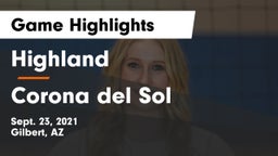 Highland  vs Corona del Sol  Game Highlights - Sept. 23, 2021