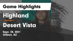 Highland  vs Desert Vista  Game Highlights - Sept. 28, 2021