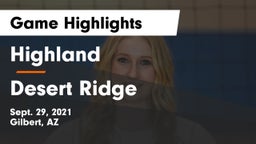 Highland  vs Desert Ridge  Game Highlights - Sept. 29, 2021