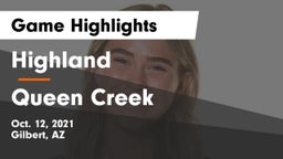 Highland  vs Queen Creek  Game Highlights - Oct. 12, 2021