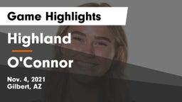 Highland  vs O'Connor  Game Highlights - Nov. 4, 2021