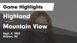 Highland  vs Mountain View  Game Highlights - Sept. 3, 2022