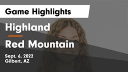 Highland  vs Red Mountain  Game Highlights - Sept. 6, 2022