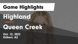 Highland  vs Queen Creek  Game Highlights - Oct. 13, 2022