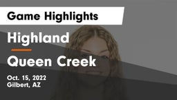Highland  vs Queen Creek  Game Highlights - Oct. 15, 2022