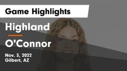 Highland  vs O'Connor  Game Highlights - Nov. 3, 2022