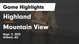 Highland  vs Mountain View  Game Highlights - Sept. 2, 2023