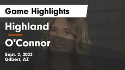 Highland  vs O'Connor  Game Highlights - Sept. 2, 2023
